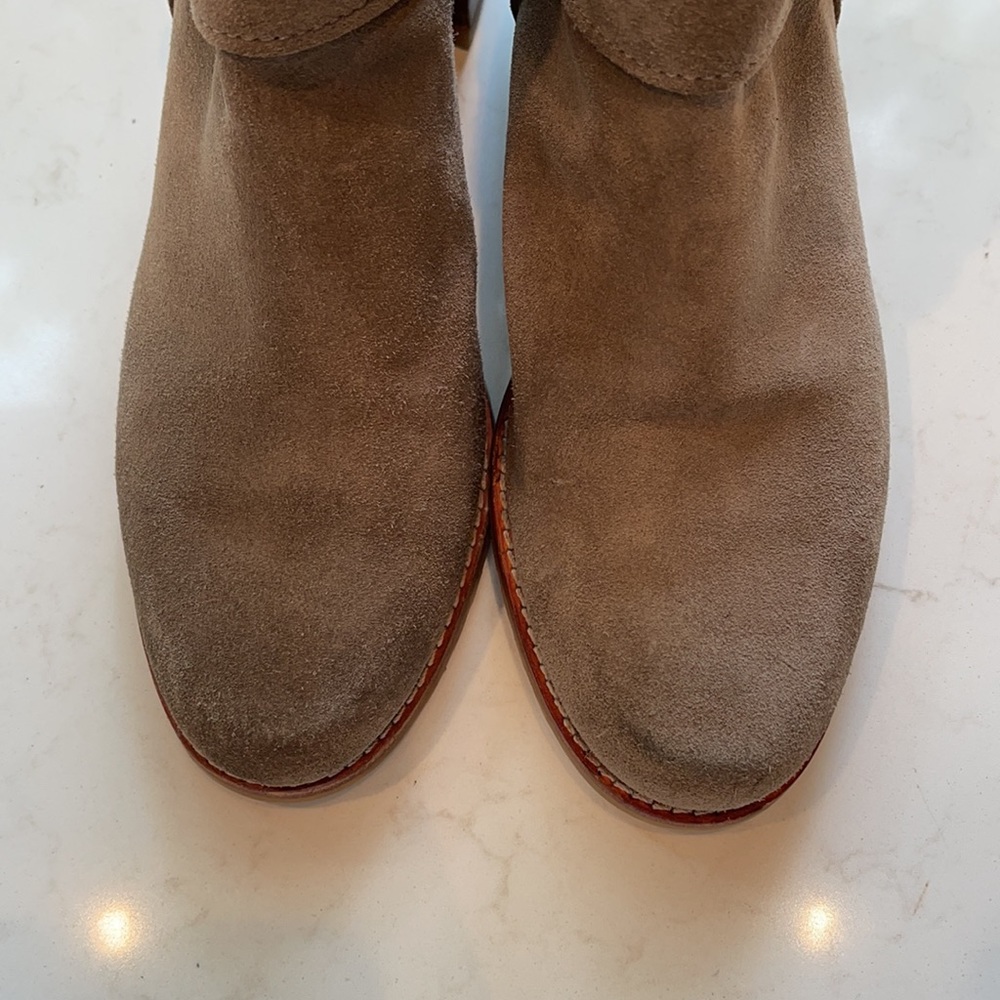 Stuart Weitzman Gray Booties Size 8m - image 5